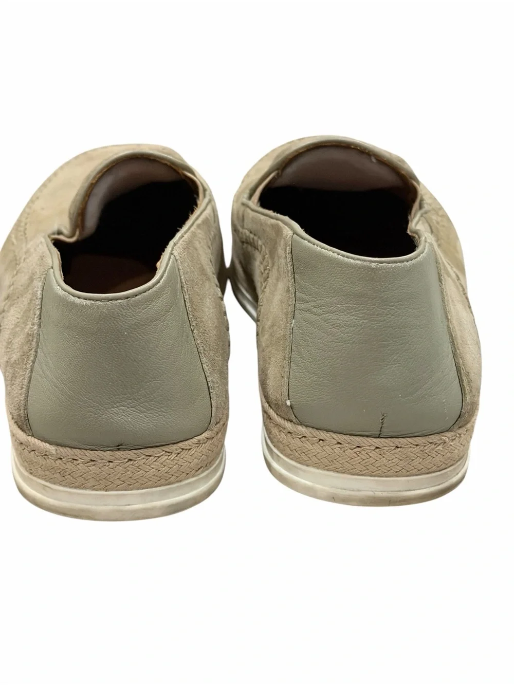 Robert Talbott Men's Size 7 Beige Leather Mason Slip on Loafers S6